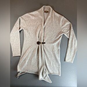 Lauren Hansen Cashmere Cardigan Leather Clasp Closure Size‎ Large Special